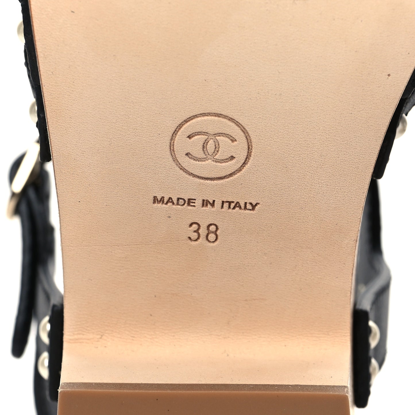 Cork Wood Mykonos Wedge 38 Black