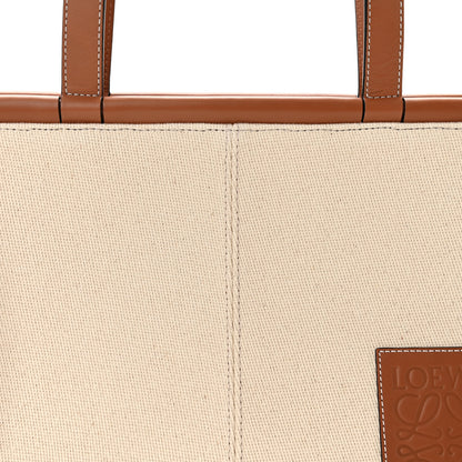 Loewe Canvas Calfskin Cushion Tote Beige 7 of 11