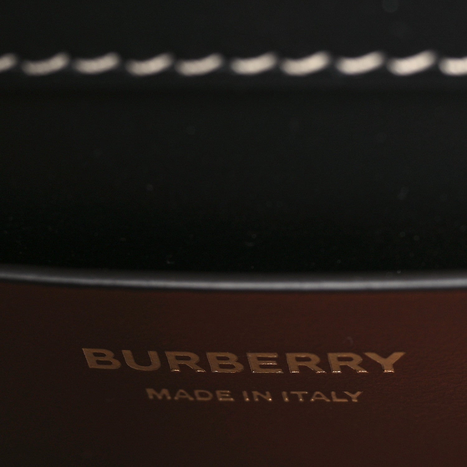 Burberry Calfskin Check Small Elizabeth Bag Brown 6 of 8