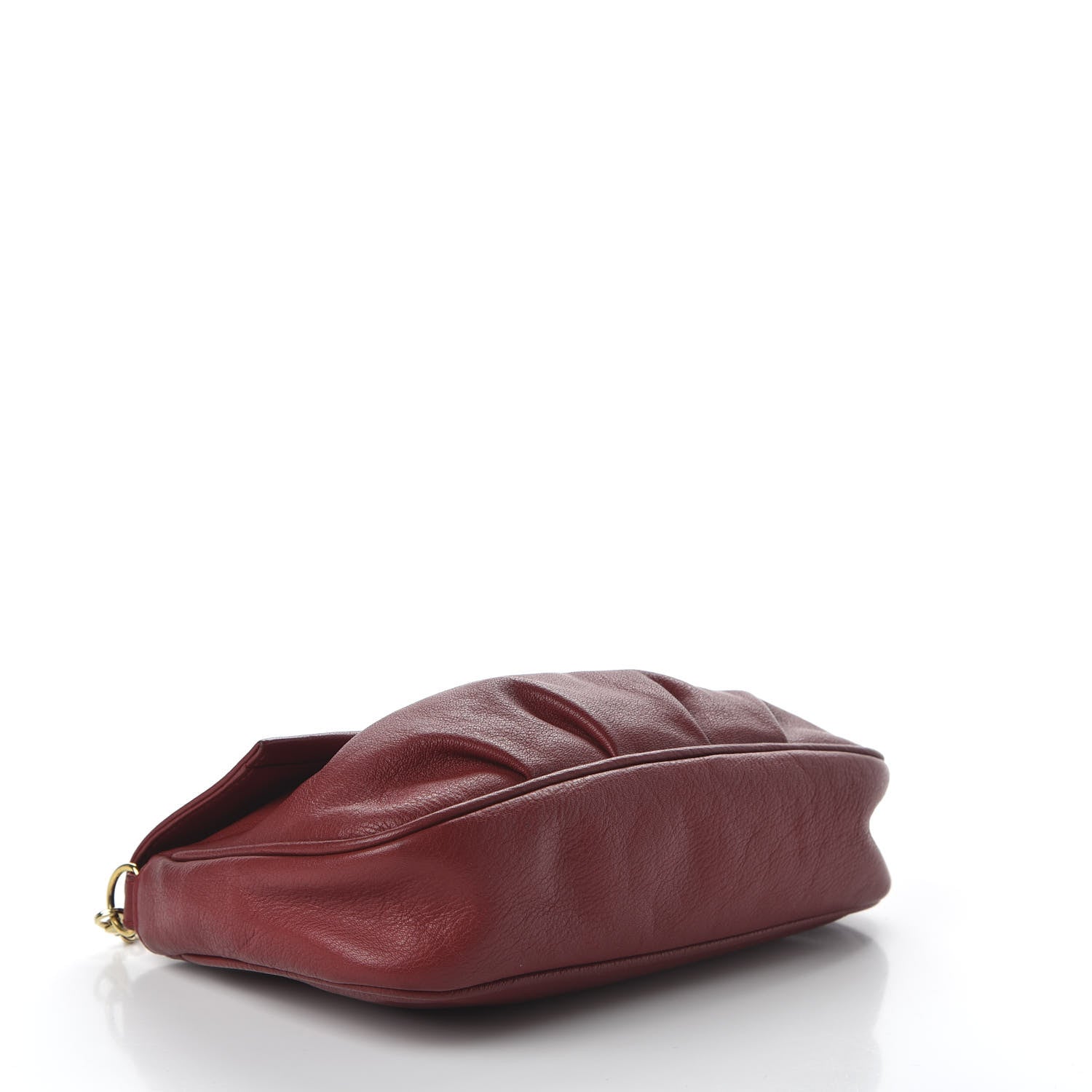 Fendi Vitello Flamingo Fendista Pouchette Crossbody Red 4 of 9