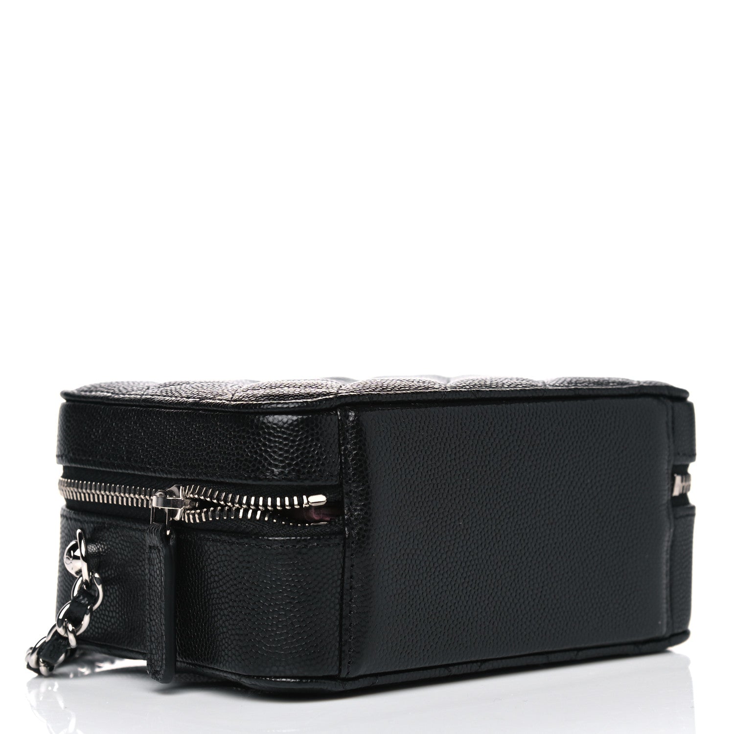 Chanel Caviar Quilted CC Vanity Case With Chain Black 3 of 5