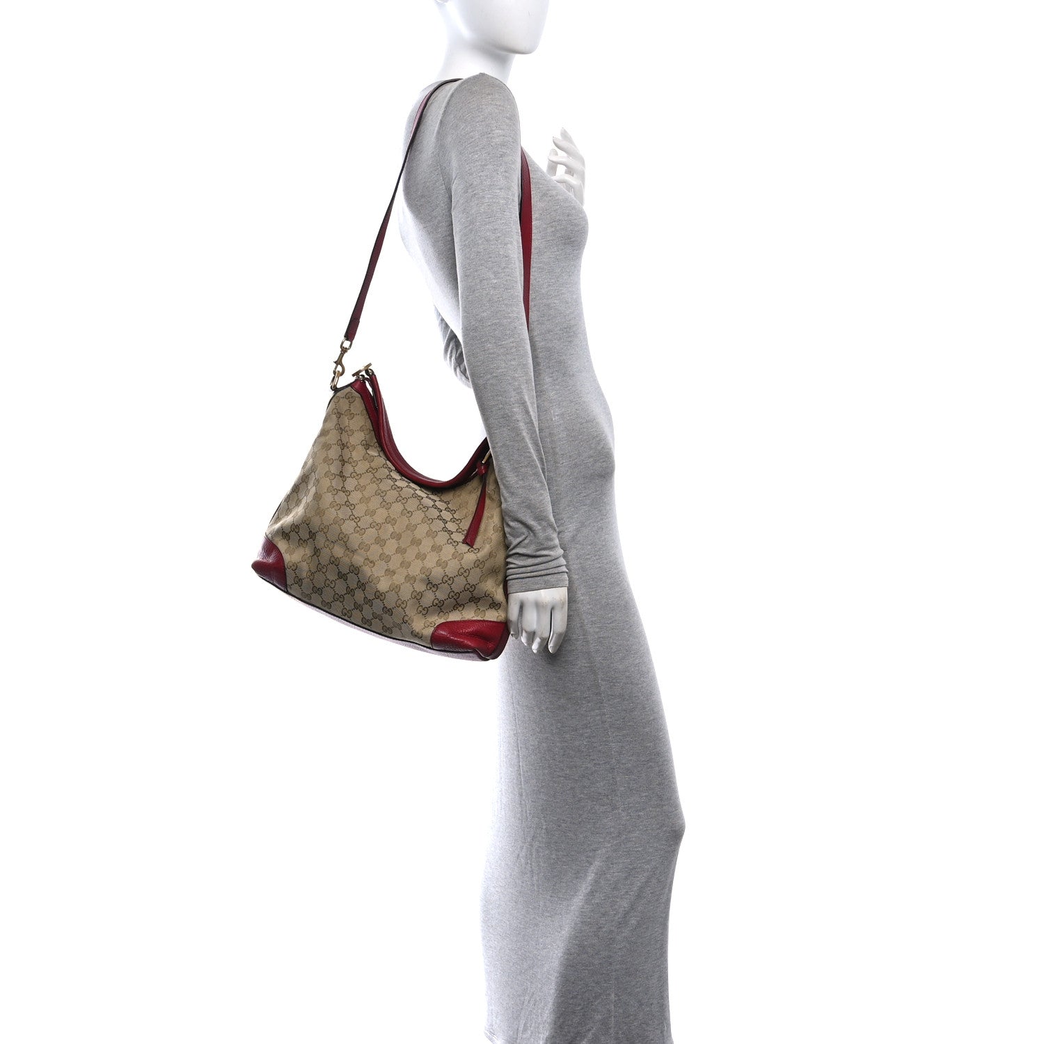 Gucci Monogram Small Miss GG Hobo Red 2 of 12