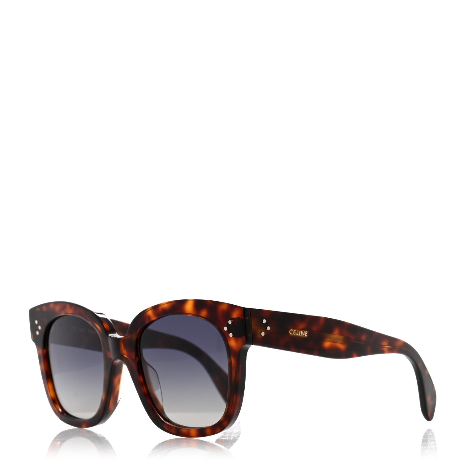 Celine New Audrey CL4002UN Sunglasses Tortoise 1 of 7