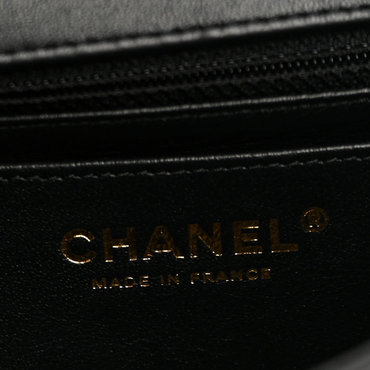Lambskin Quilted Mini Rectangular Flap Black
