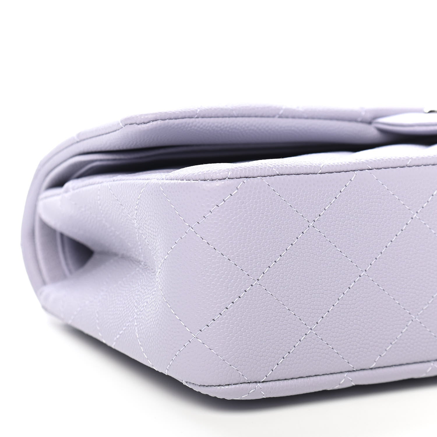 Chanel Caviar Quilted Medium Double Flap Light Purple 8 of 9