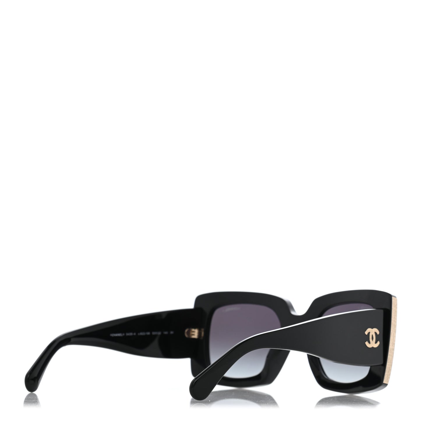 Acetate Rectangle Sunglasses 5435 Black