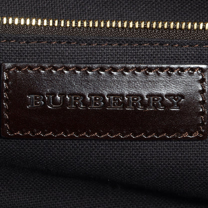 Burberry Stitched Leather Medium Bowler Dark Brown 5 of 10
