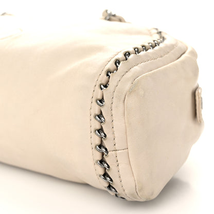 Chanel Goatskin Medium Luxe Ligne Bowler Beige 10 of 14