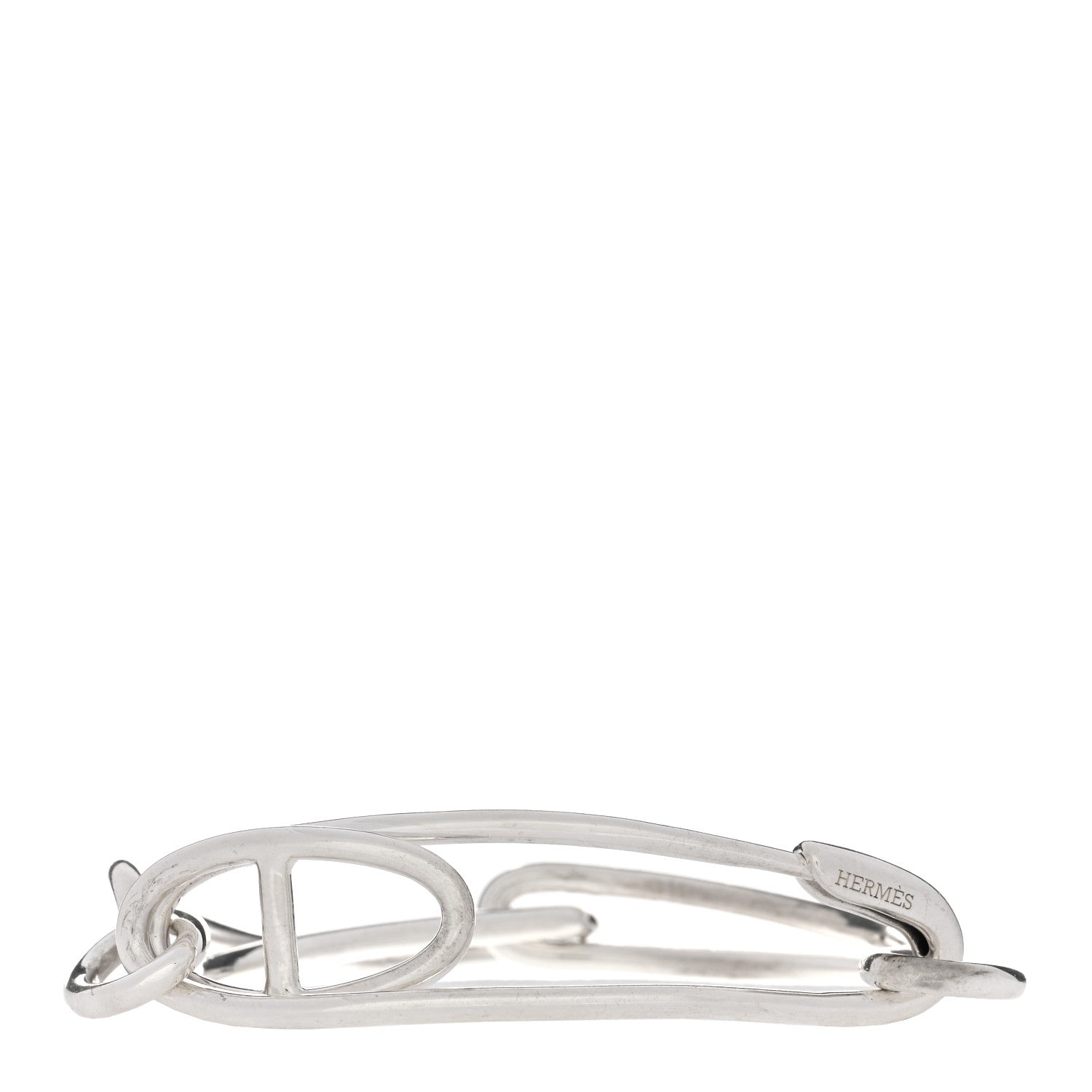 Hermes Sterling Silver Chaine d'Ancre Punk Bracelet SH 1 of 3