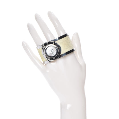 Gucci Stainless Steel Canvas Mother of Pearl 33mm Twirl Quartz Watch 2 of 11
