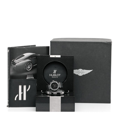Hublot Tungsten Titamium Rubber 45mm Aero Bang Morgan Automatic Watch Black 310.CK.1140.RX.MOR08 5 of 5