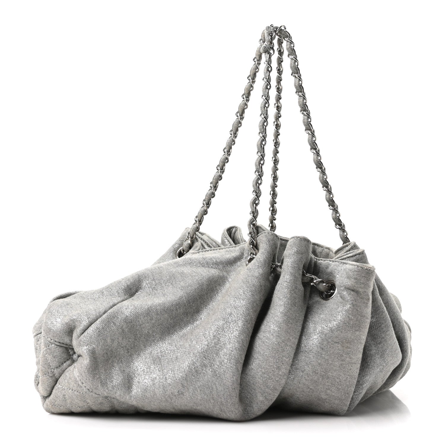 Chanel Jersey Melrose Cabas Grey 1919683 – FASHIONPHILE
