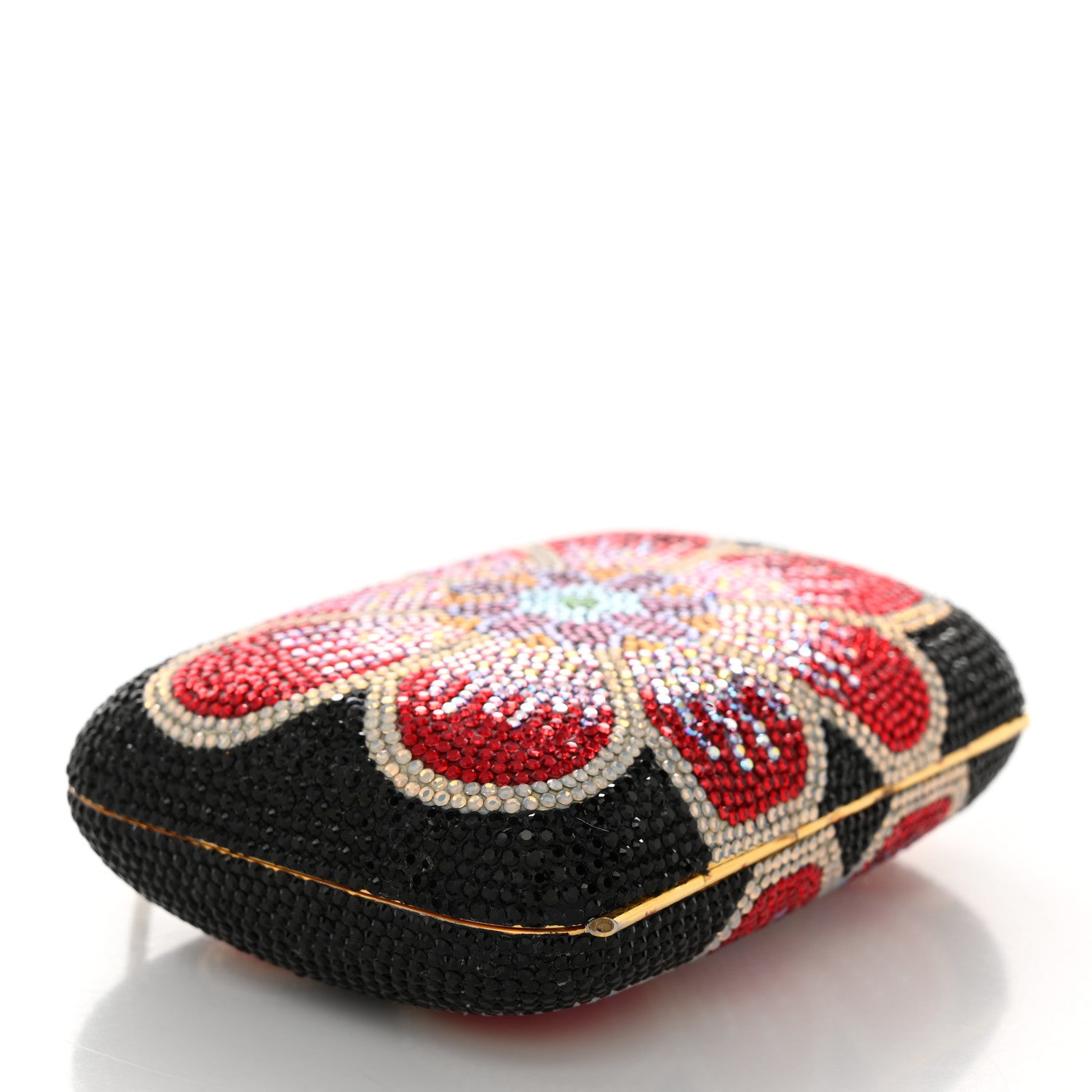 Judith Leiber Swarovski Crystal Floral Miniaudiere Clutch 4 of 11