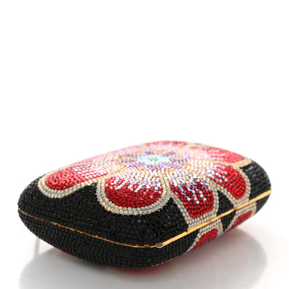 Judith Leiber Swarovski Crystal Floral Miniaudiere Clutch 4 of 11