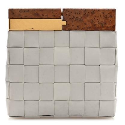 Bottega Veneta Nappa Intrecciato The Snap Clutch White 1 of 7