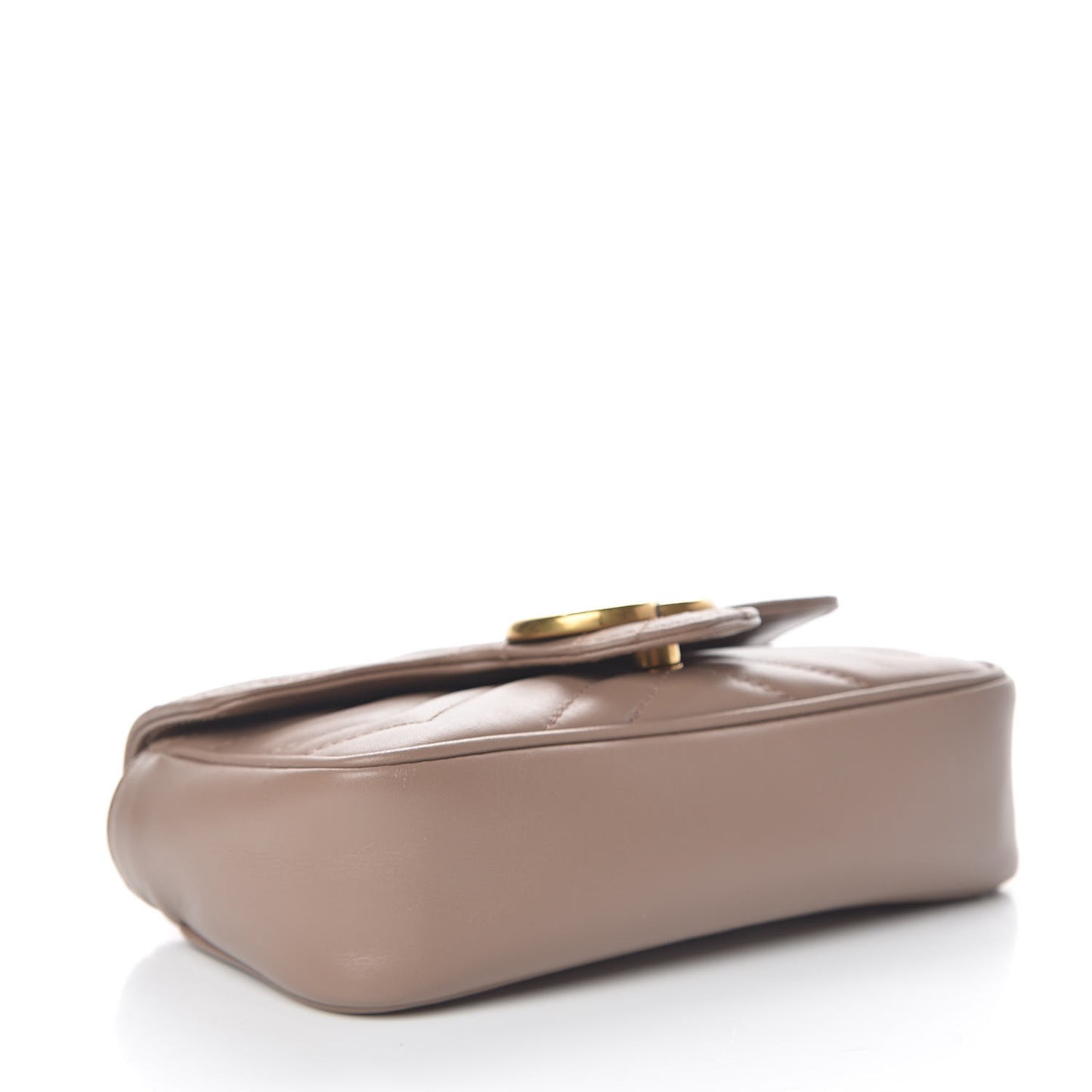 Calfskin Matelasse Super Mini GG Marmont Shoulder Bag Porcelain Rose