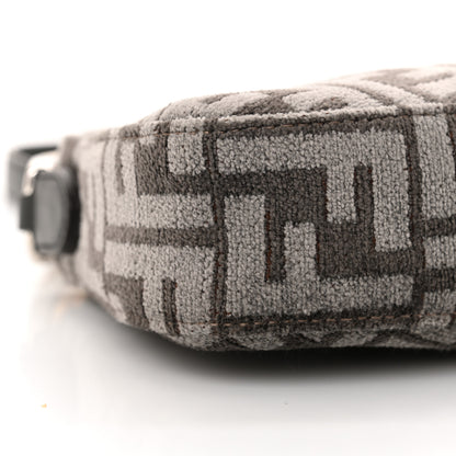 Fendi Chenille Vitello King Plexiglass FF O'Lock Swing Anthracite Asfalto 9 of 10