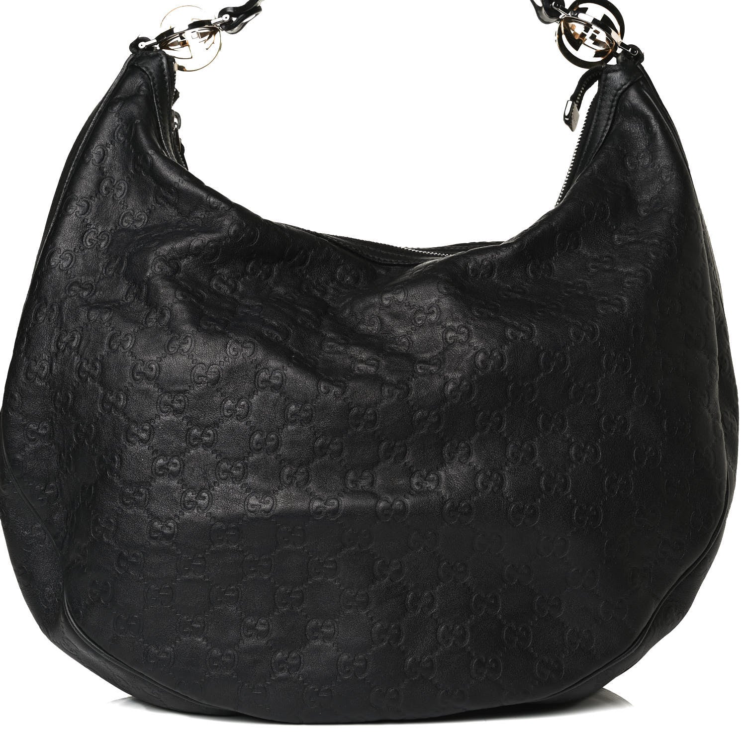 Gucci Guccissima Large GG Twins Hobo Black 8 of 21