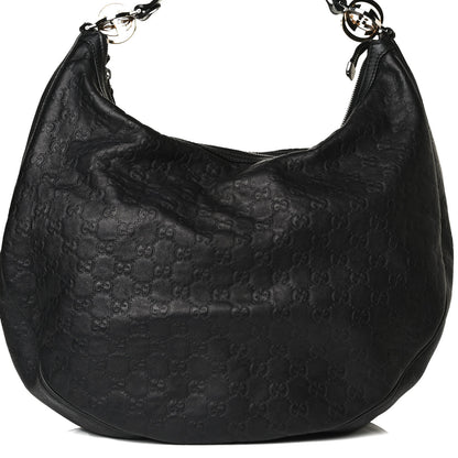 Gucci Guccissima Large GG Twins Hobo Black 8 of 21