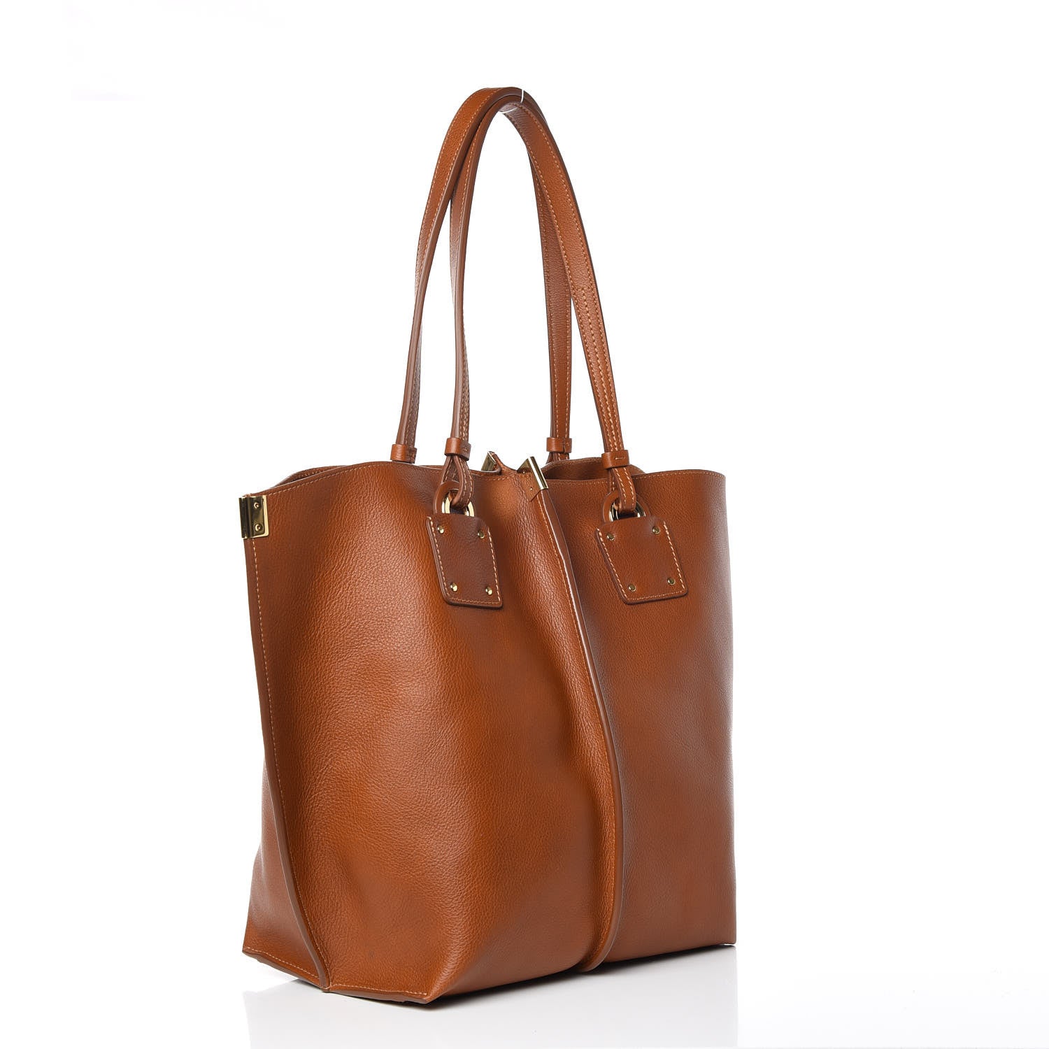 Chloe Smooth Calfskin Medium Vick Tote Caramel 3 of 11