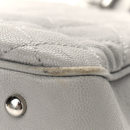 Chanel Caviar Quilted Large Urban Companion Top Handle Shopping Tote Grey 13 of 15
