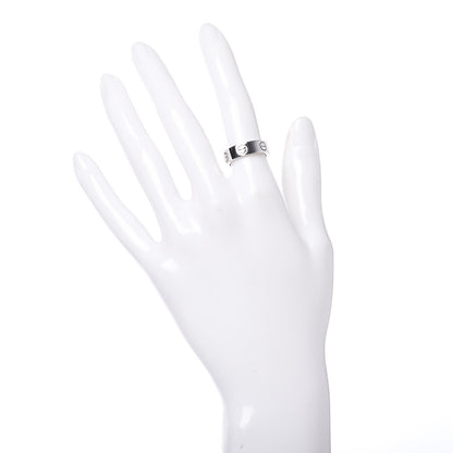 Cartier 18K White Gold 5.5mm LOVE Ring 50 5.25 2 of 5
