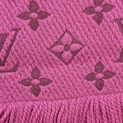 Louis Vuitton Wool Silk Logomania Scarf 5 of 6