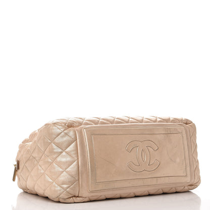 Chanel Metallic Lambskin Coco Cocoon Bowler Light Gold 4 of 16
