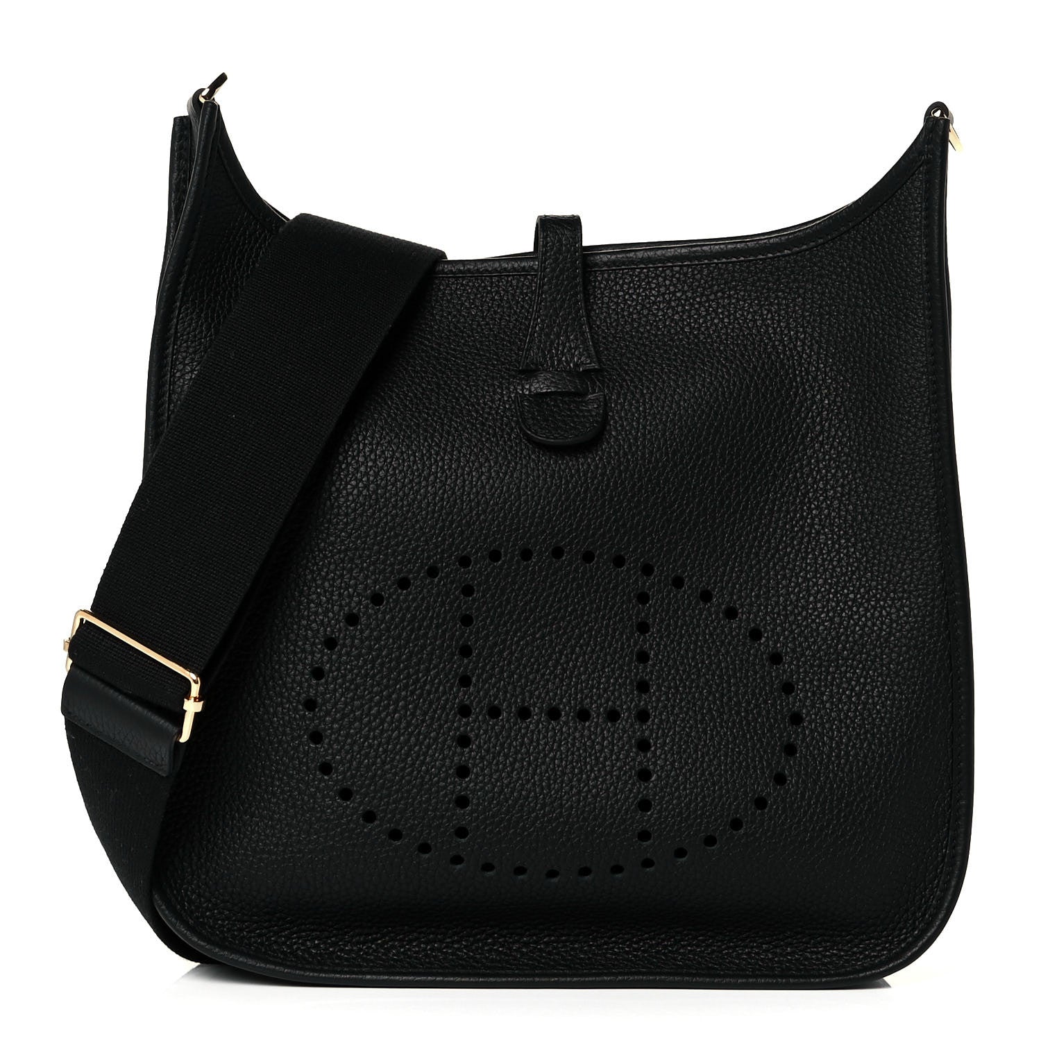 Hermes Taurillon Clemence Evelyne III PM Black 1 of 11
