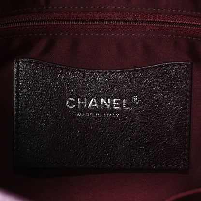 Chanel Glazed Calfskin Stitched On The Road Flap Plum 6 of 9