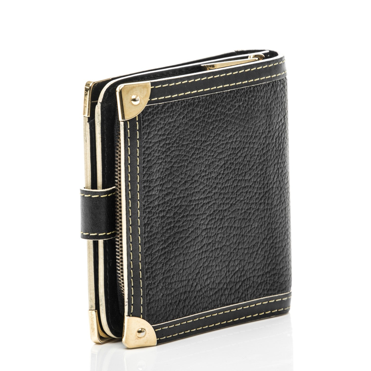 Louis Vuitton Suhali Compact Zipped Wallet Black 3 of 7