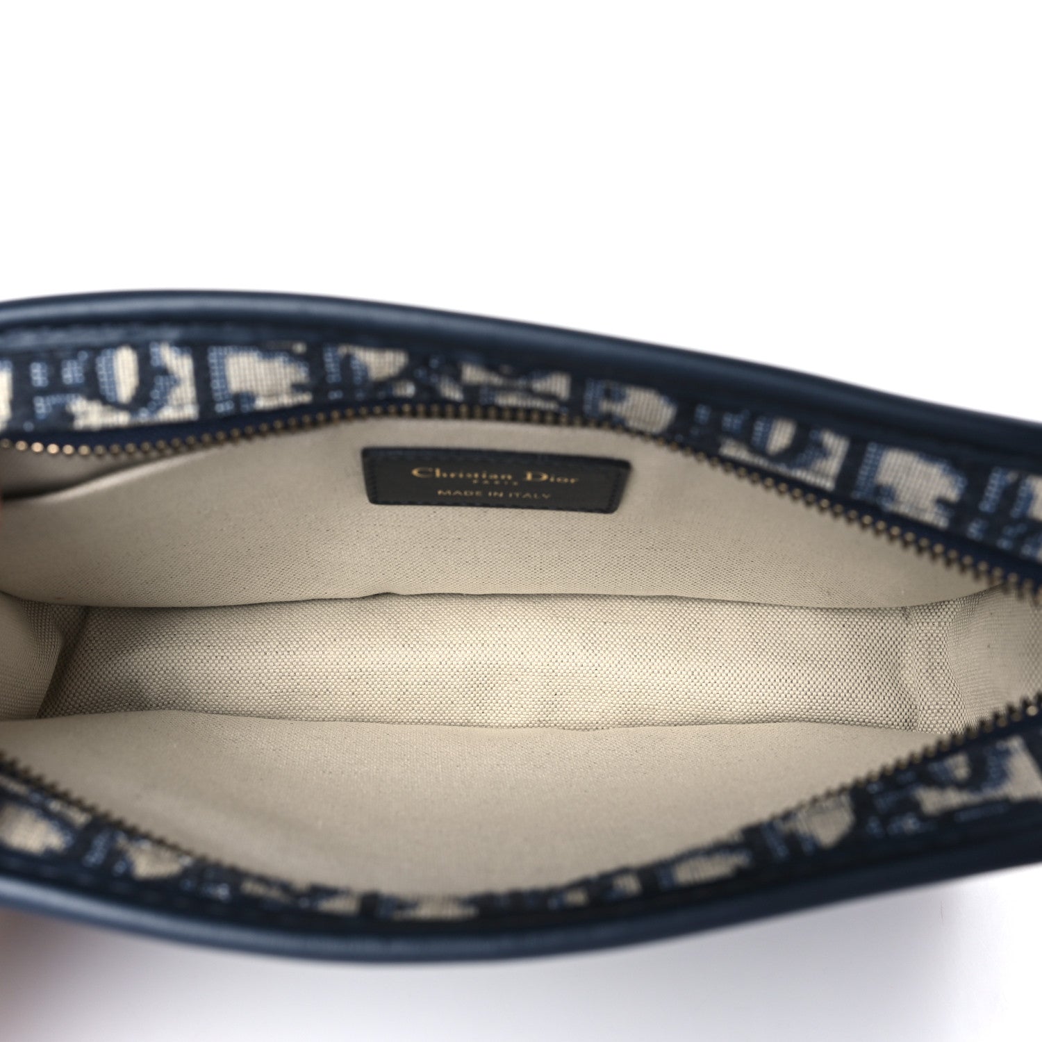 Christian Dior Oblique Diorquake Clutch Blue 4 of 9