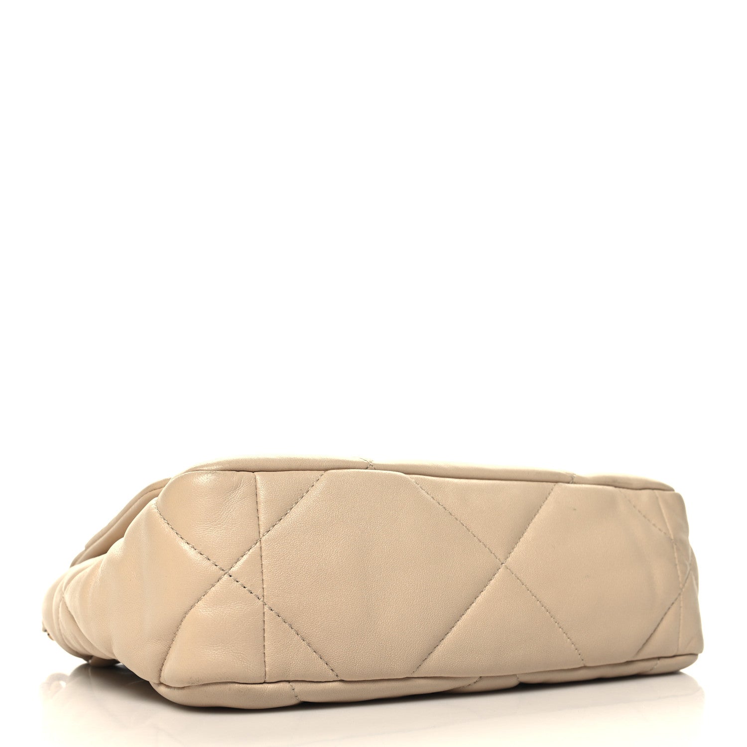 Chanel Lambskin Quilted Medium Chanel 19 Flap Light Beige 4 of 10