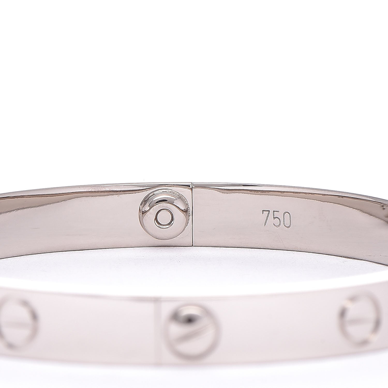 Cartier 18K White Gold LOVE Bracelet 17 5 of 7