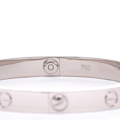 Cartier 18K White Gold LOVE Bracelet 17 5 of 7