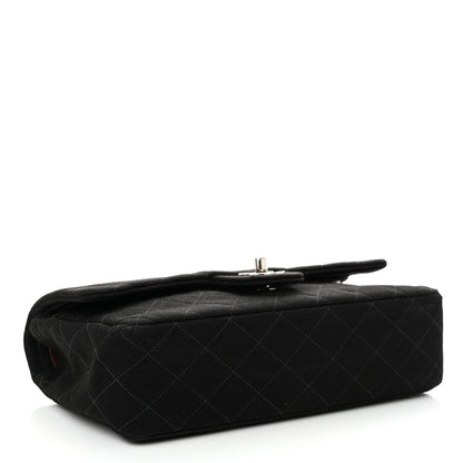 Chanel Jersey Quilted Medium Double Flap Black 4 of 23