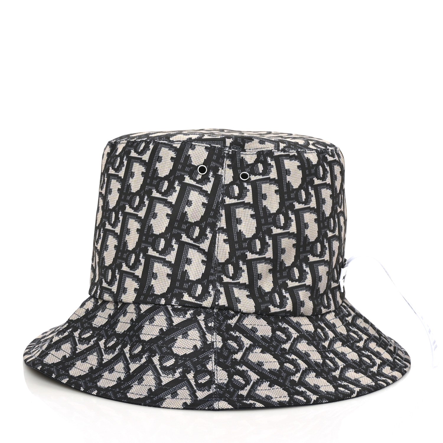 Christian Dior Oblique Reversible Teddy-D Brim Bucket Hat 57 Blue 9 of 11