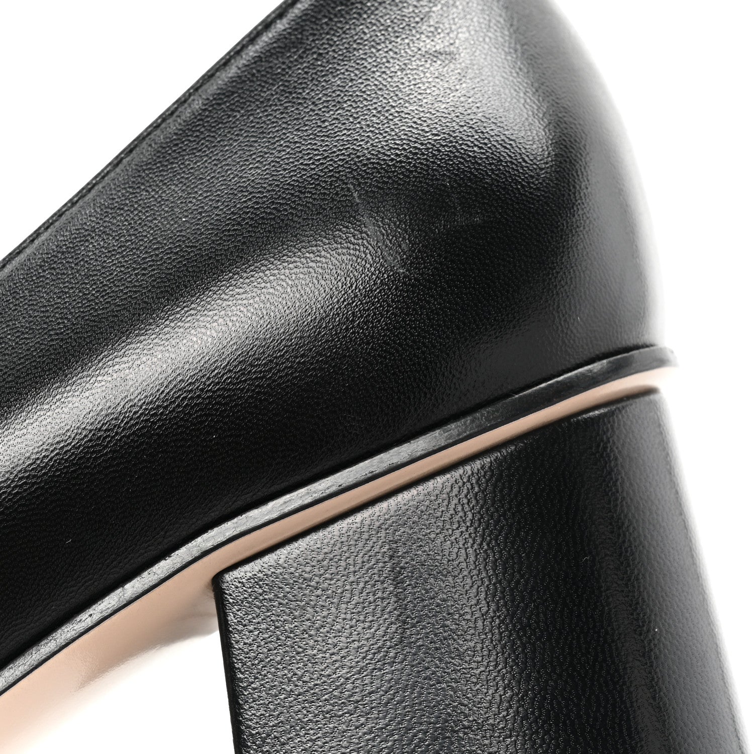 Gucci Malaga Kid Sylvie Web Chain Mid Heel Loafers 36 Black 13 of 16