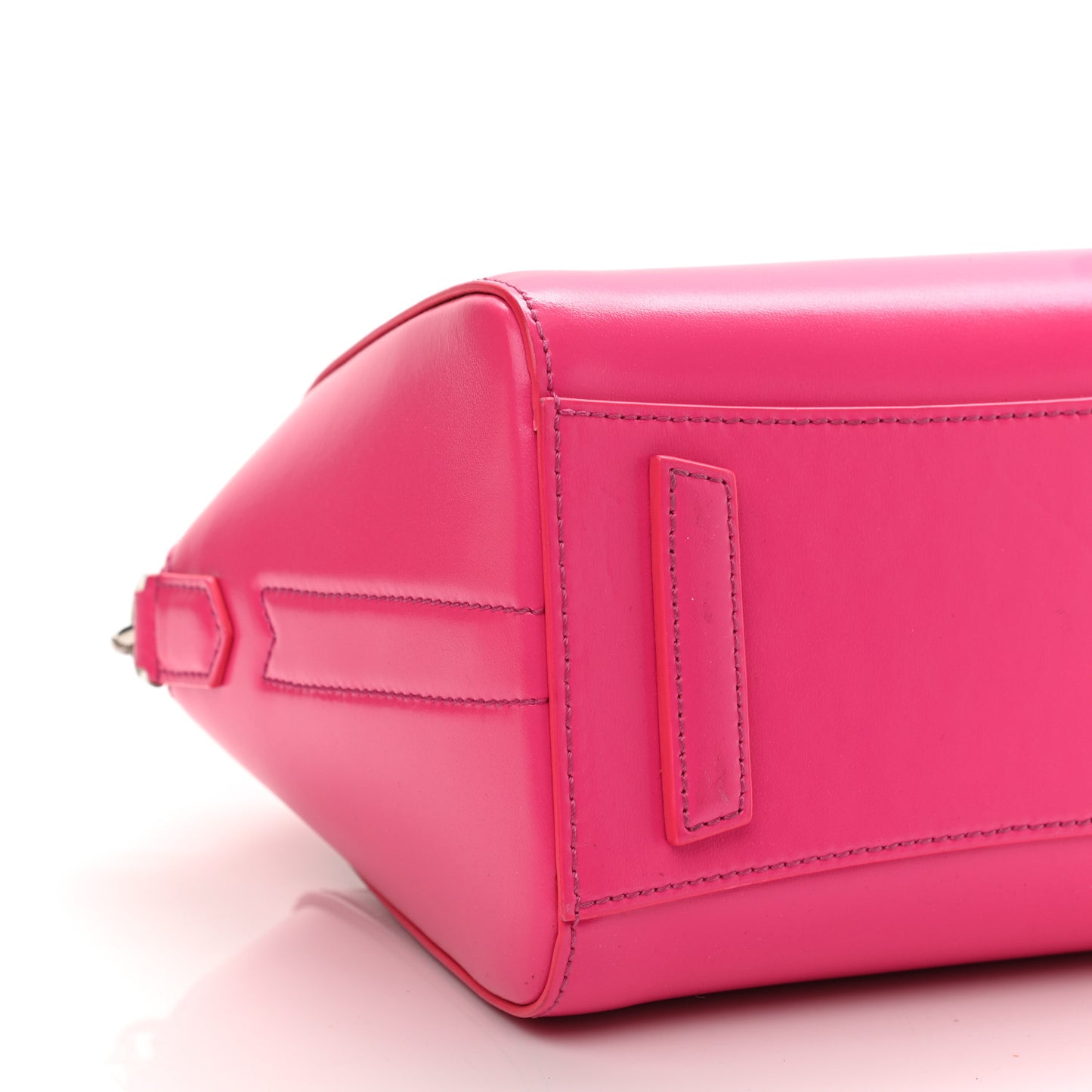 Shiny Lord Calfskin Mini Antigona Shocking Pink