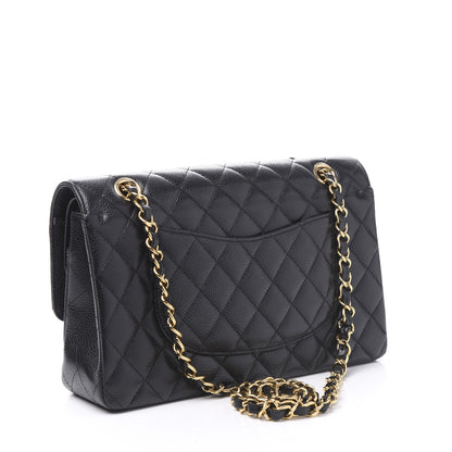 Chanel Caviar Quilted Medium Double Flap Black 2 of 10