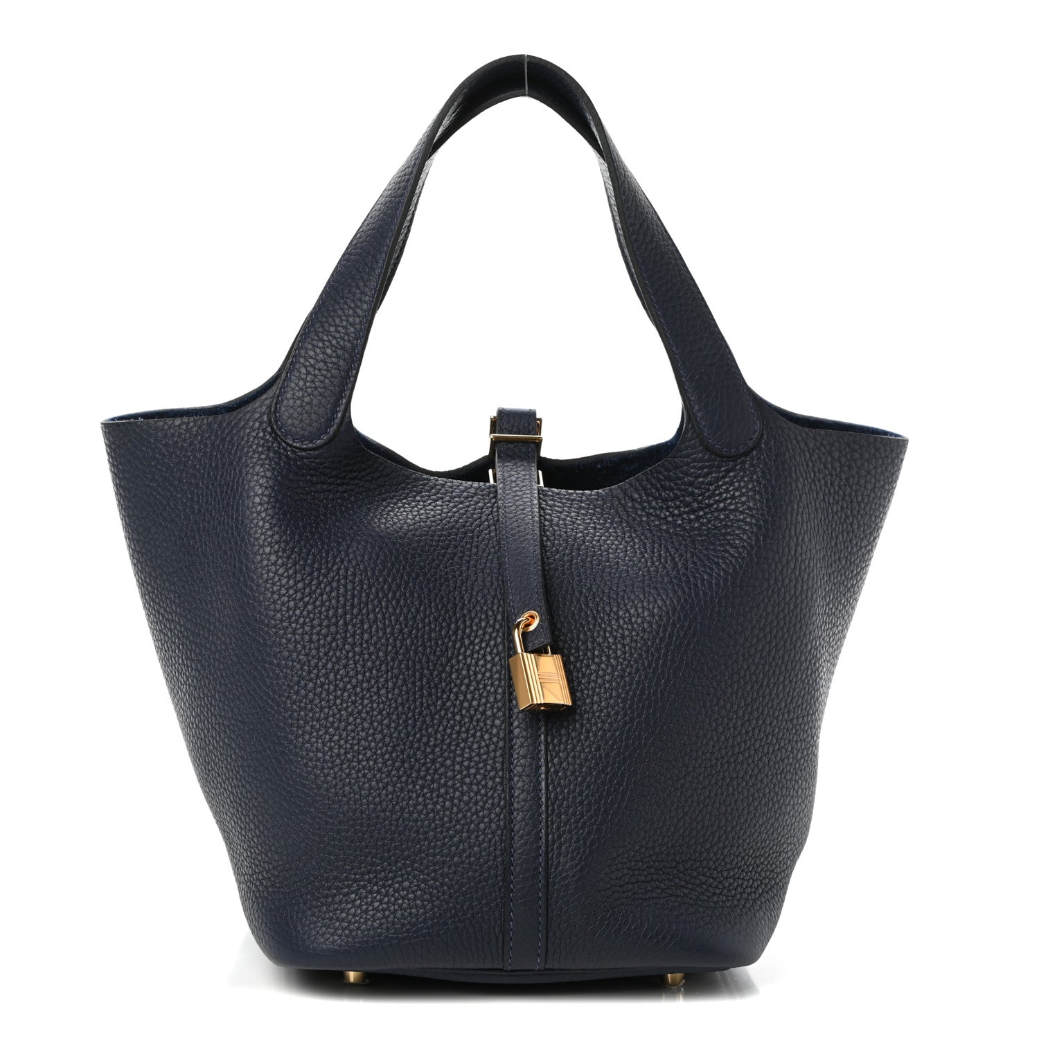 Hermes Taurillon Clemence Picotin Lock 22 MM Bleu Nuit 1 of 10