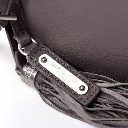 Saint Laurent Lambskin Monogram Small Lou Camera Bag Fog 10 of 12