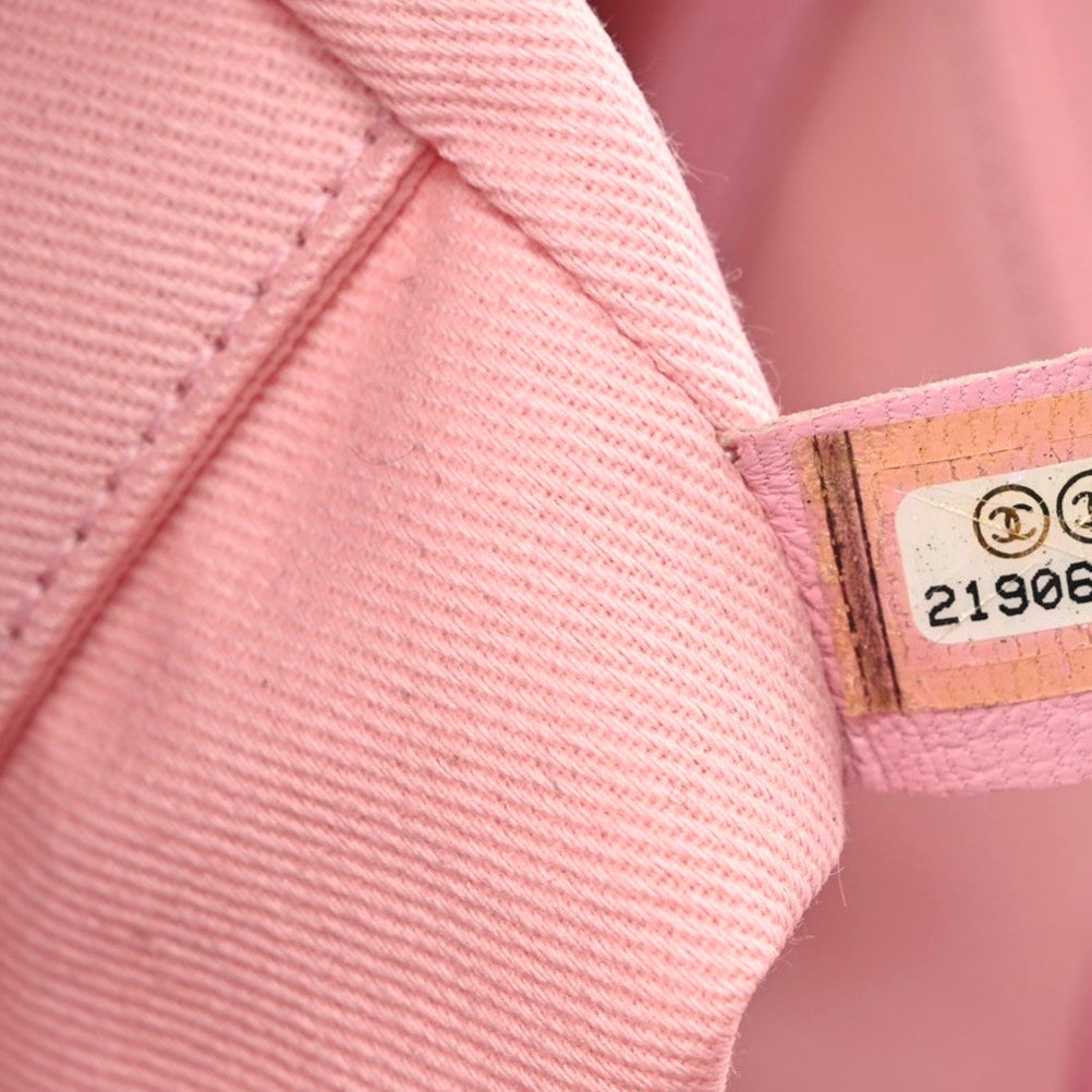 Chanel Woven Straw Raffia Medium Deauville Tote Pink 9 of 9