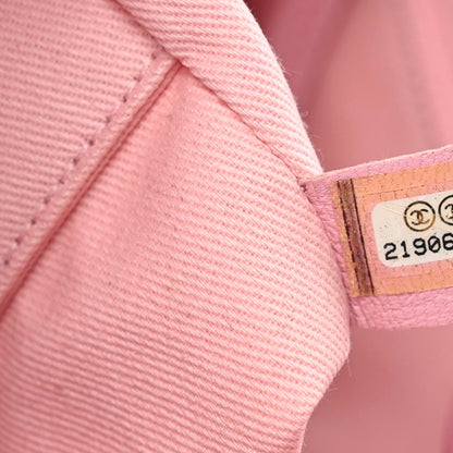 Chanel Woven Straw Raffia Medium Deauville Tote Pink 9 of 9