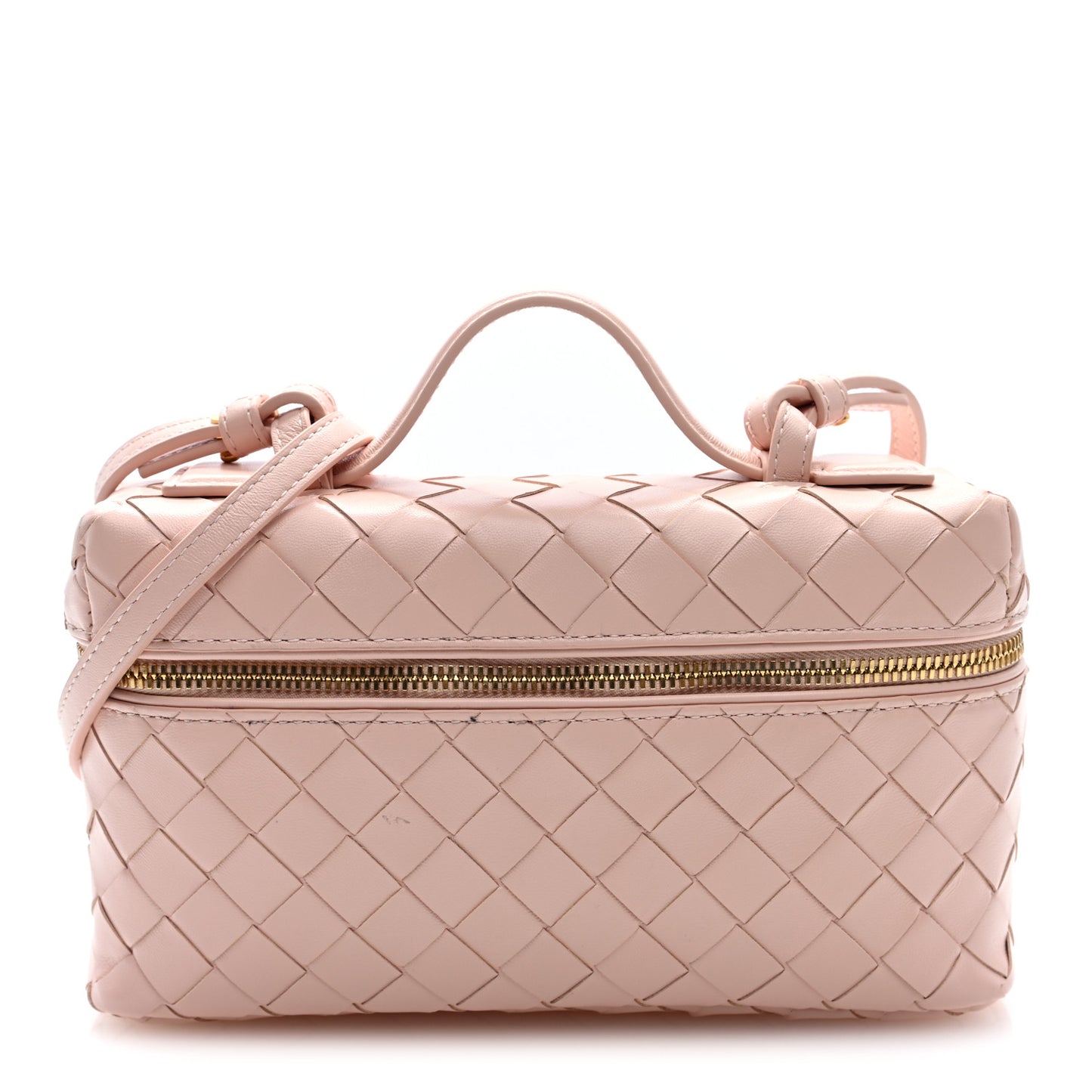 Calfskin Intrecciato Bang Bang Vanity Case Cameo