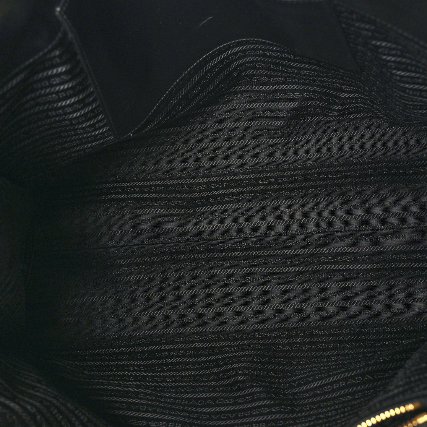 Jacquard Saffiano Triangolo Symbole Embroidered Shopping Tote Black Edera