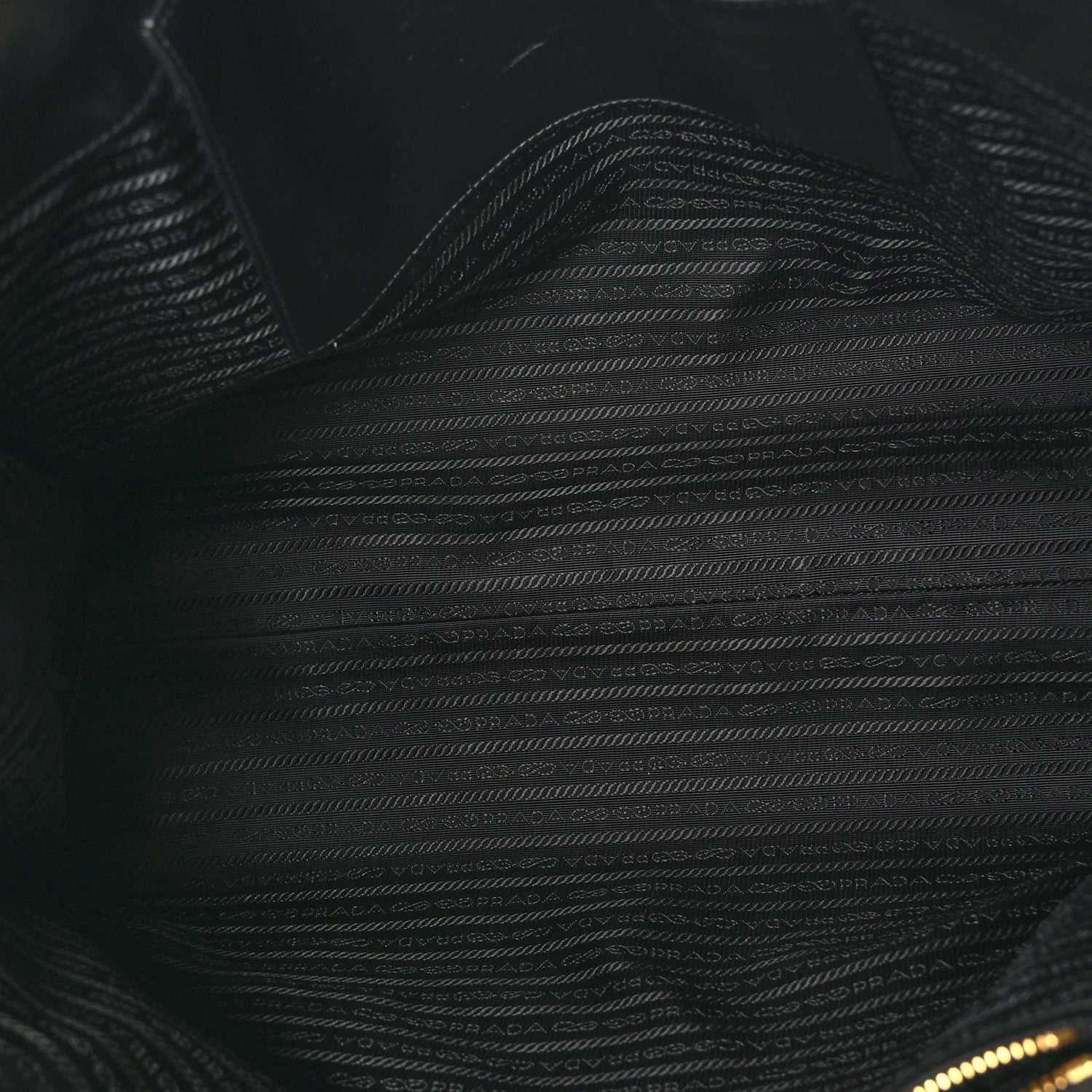 Prada Jacquard Saffiano Triangolo Symbole Embroidered Shopping Tote Black Edera 5 of 8