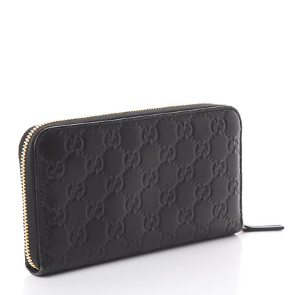 Gucci Guccissima Vitello Tender Zip Around Wallet Black 3 of 10