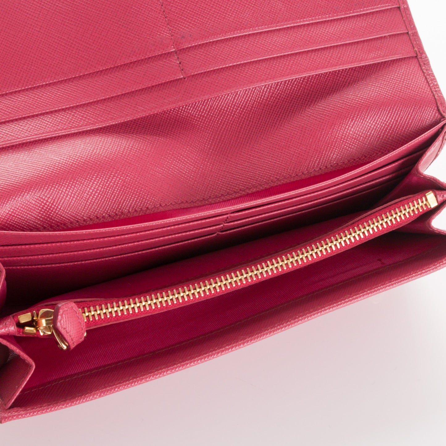 Saffiano Bow Continental Wallet Peonia