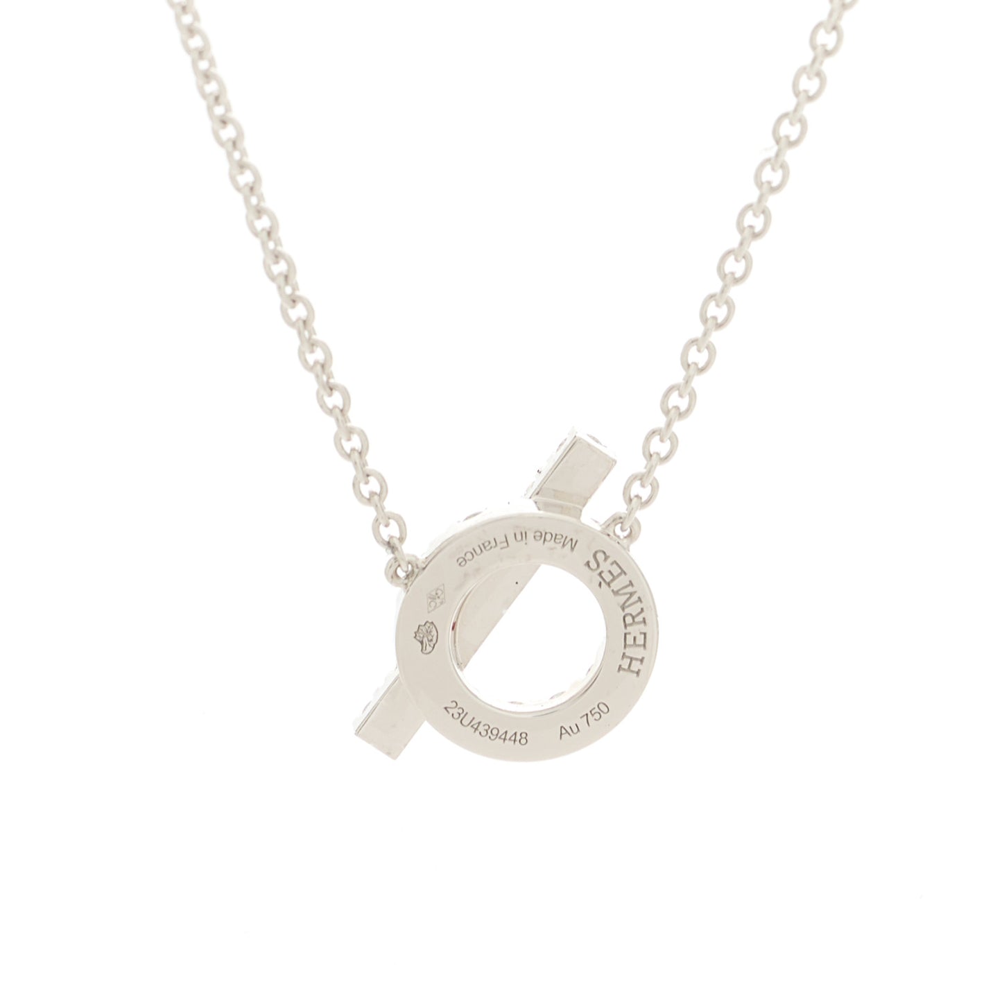 18K White Gold Diamond Finesse Pendant Necklace